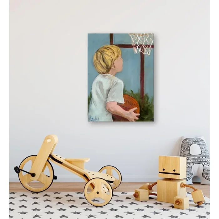 Lil’ Basketball Star 2 Canvas Wall Art