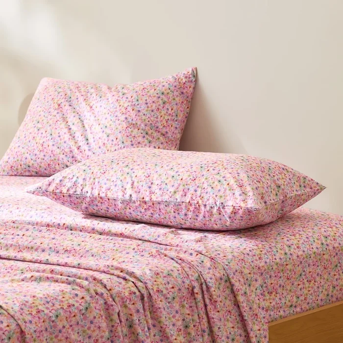 Lottie Floral Pink Printed Sheet Set
