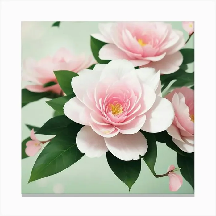 lovely camelia Canvas PrintC by CardinalBiggles