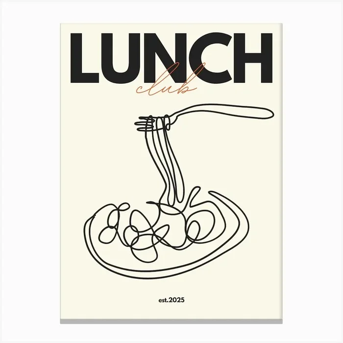 Lunch Club Canvas Print by Dreamer