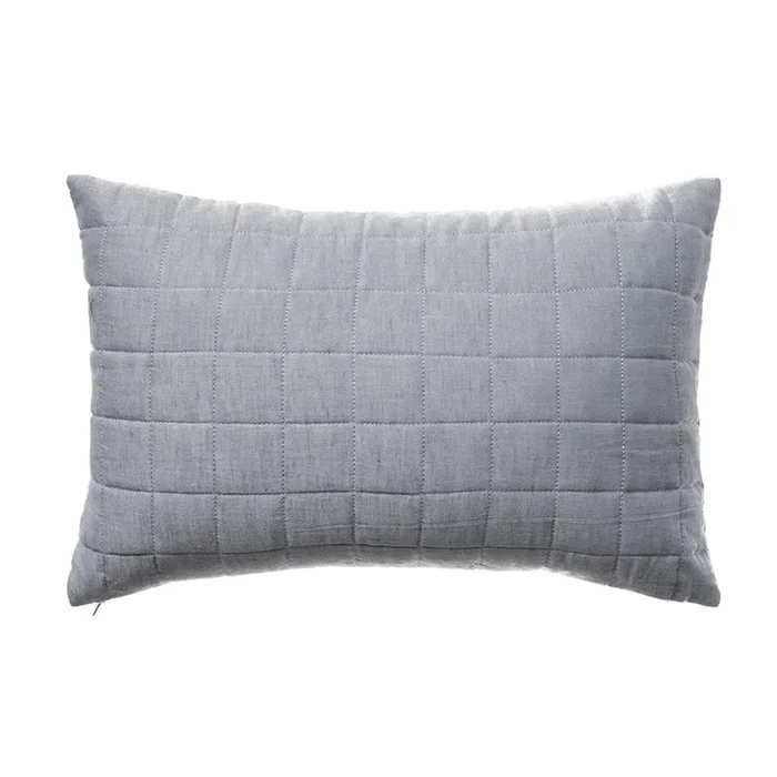 Macedon Grid Blue Long Cushion