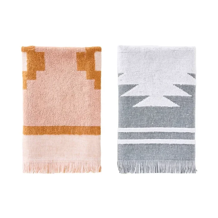 Madrid Blush & Ocean Tea Towel 2 Pack