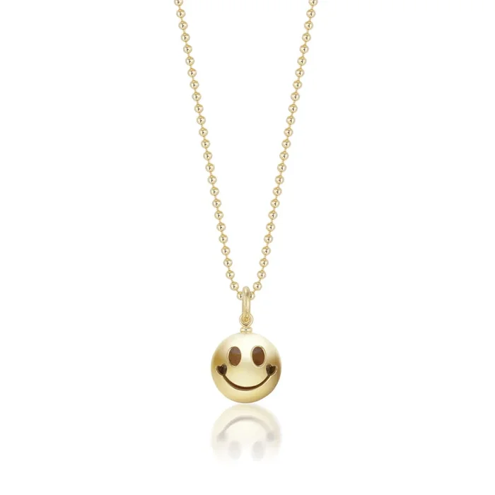 Mini Gold Smiley Heart Pendant