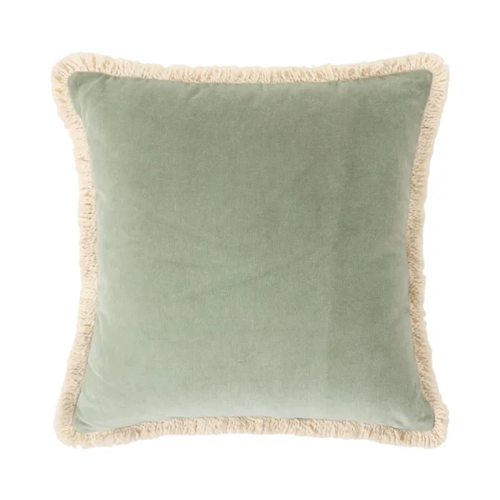 Mirri Sage Velvet Cushion