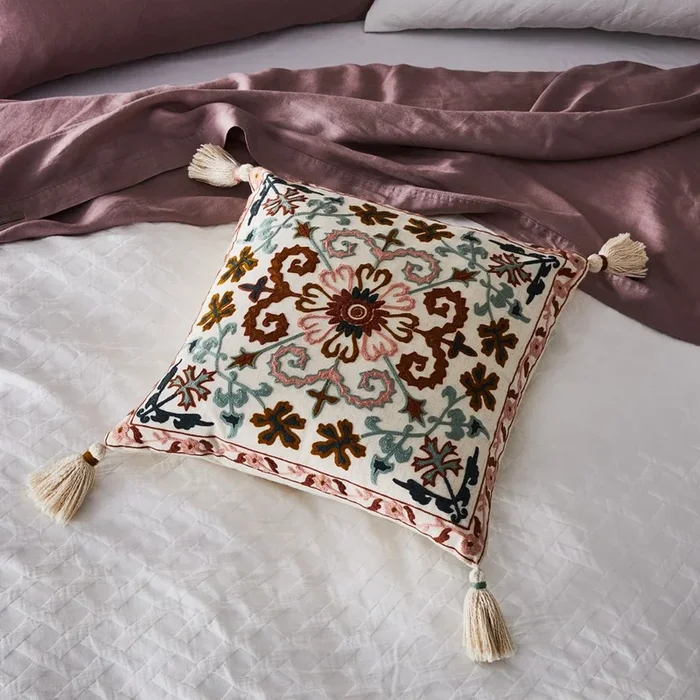 Misha Pink & Teal Cushion