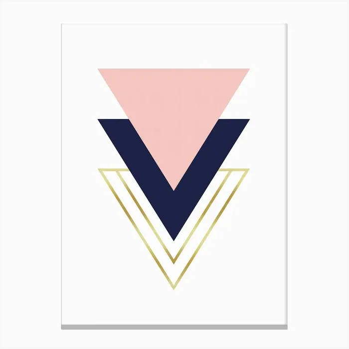 Modern geometry pattern 1 Canvas Print by Modern Art
