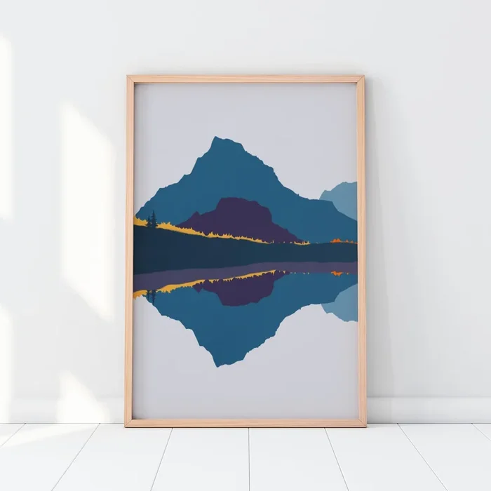 Modern Sierra Nevada Framed Art Print