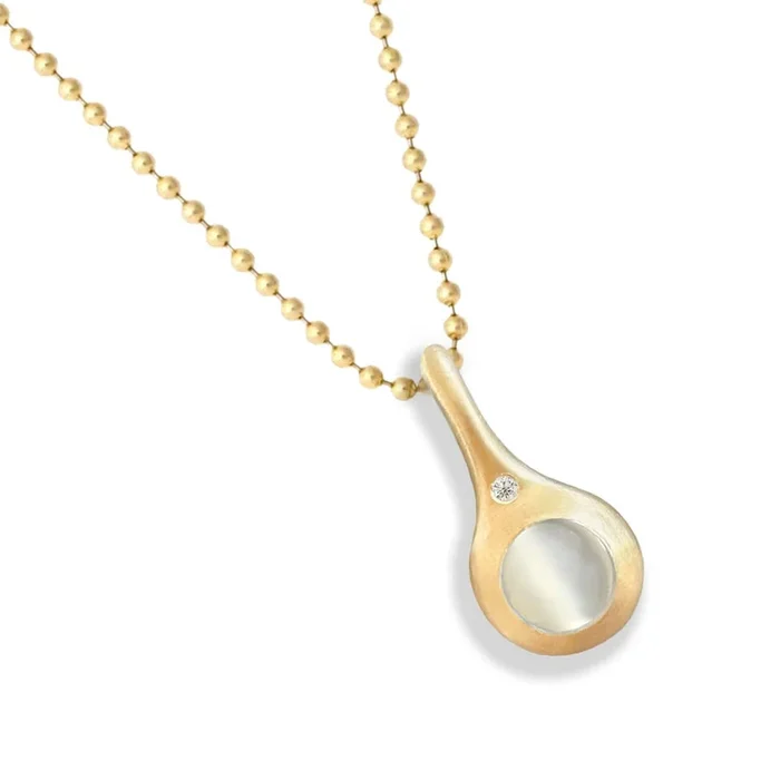 Moonstone Droplet Pendant – Moonstone