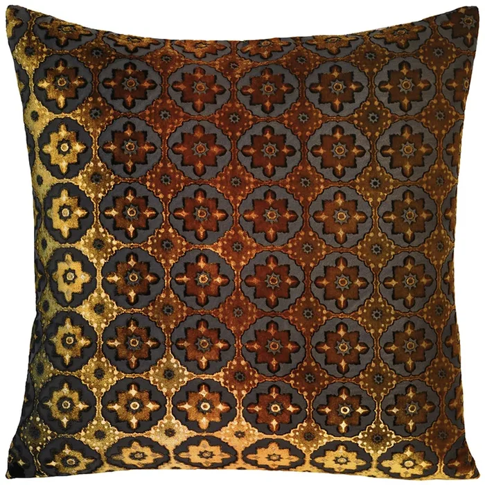 Moroccan Velvet Pillow – Copper Ivy