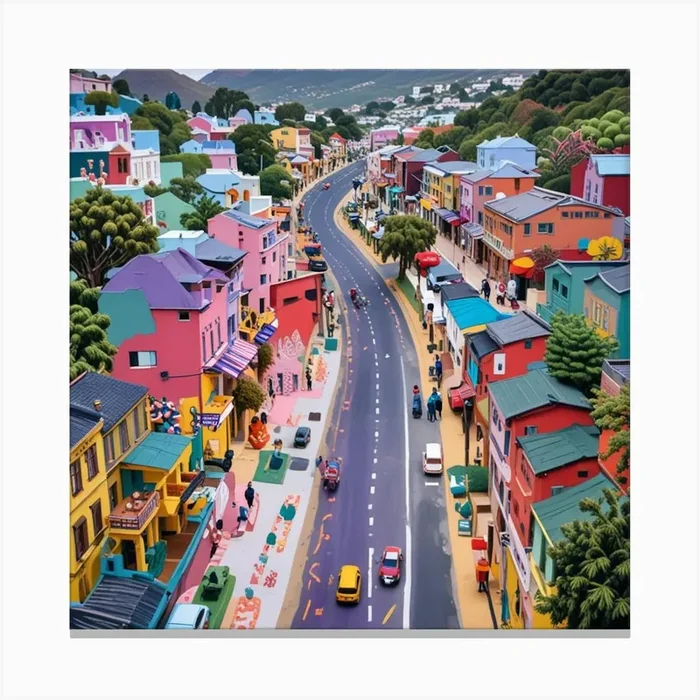 Most Popular Street In Cape Town Canvas PrintM by Menty