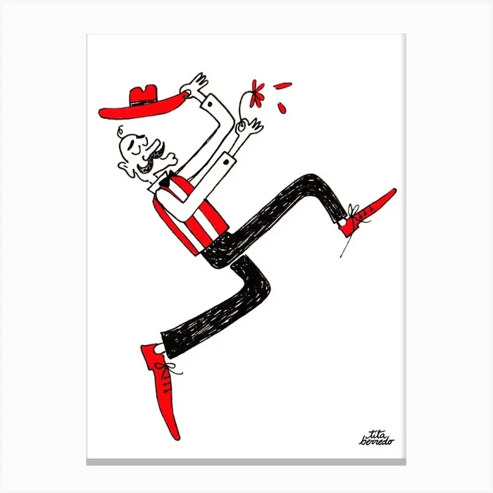 Mr Flower Canvas Print by Tita Berredo
