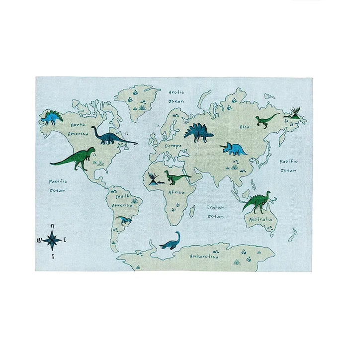 Multi Dino World Rug