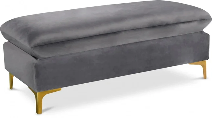 Naomi Velvet Upholstered Bench