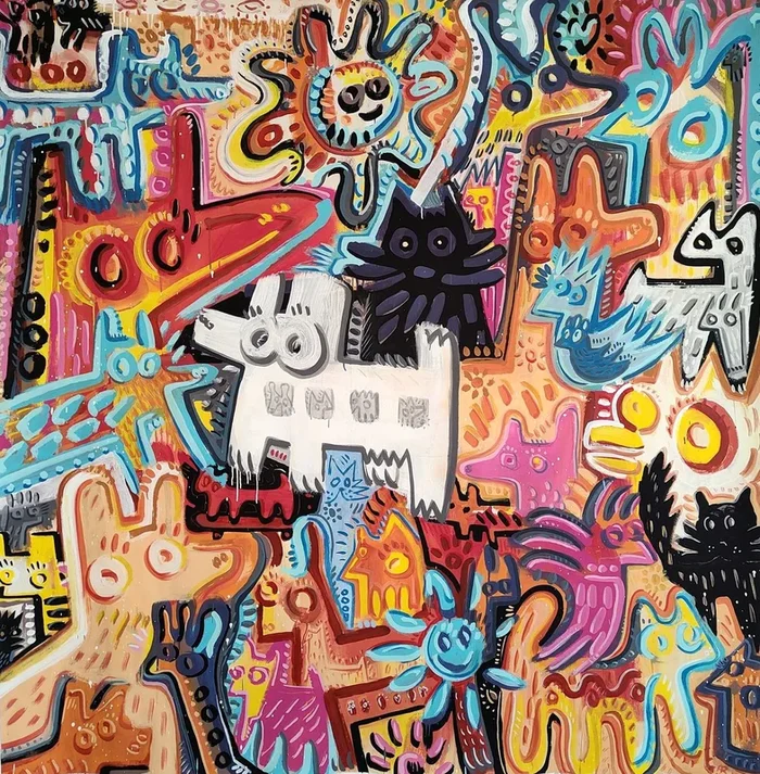 NATURAL DIVERSITY (2023) Acrylic painting by Angel Rivas