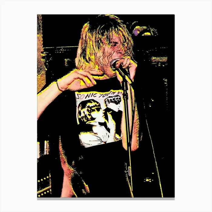 Nirvana kurt cobain Canvas Print by music soul