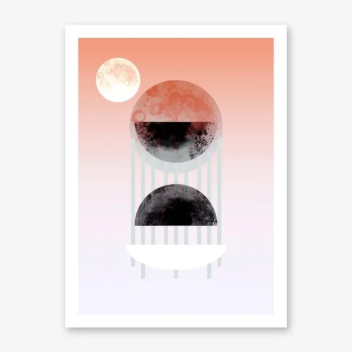 Nix Geometric Art Print by Julia Hariri