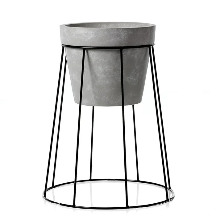 Norsk Plant Stand Grey & Black