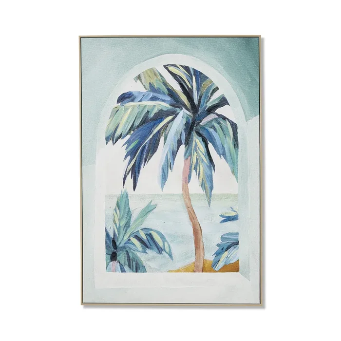 Ocean Breeze Window View Large Canvas