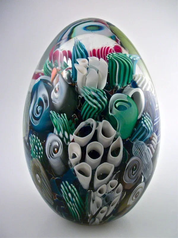 Ocean Reef Paperweight Egg – Small
