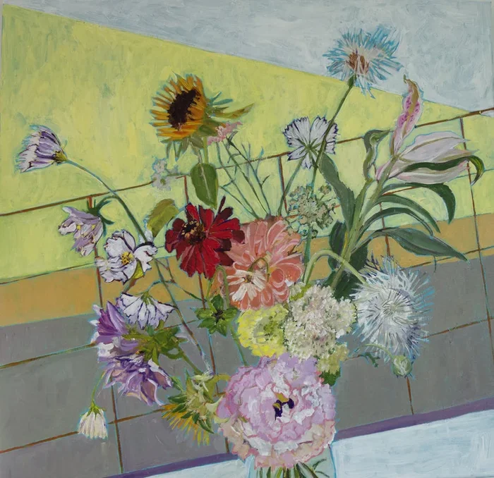 Out the Studio Window – Acrylic Painting