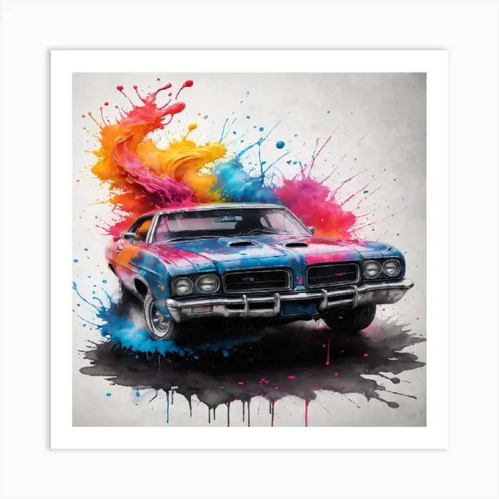 Paint Splatter Canvas Art Art Print by ArtisticQuotesOfLife