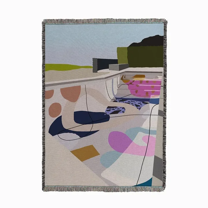 Palm Springs Woven Throw by Lily Deane