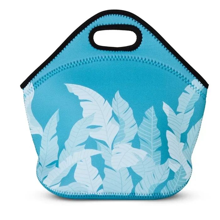 Paradise Palm Collection Teal Lunch Bag