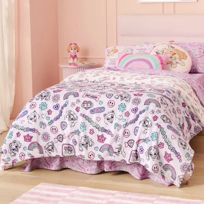 Paramount Paw Patrol Besties Pup Crew Lavender Ultra Soft Blanket