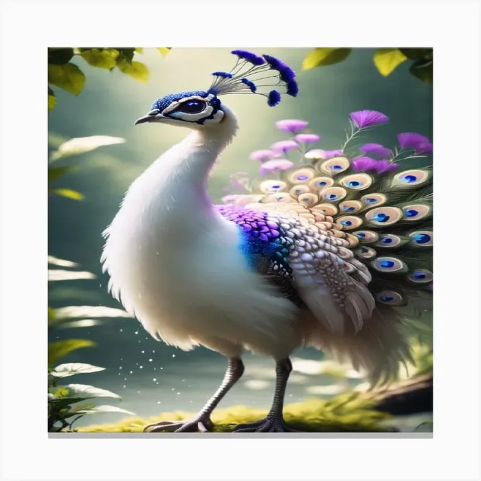 Peacock 1 Canvas Print by ArtisticQuotesOfLife