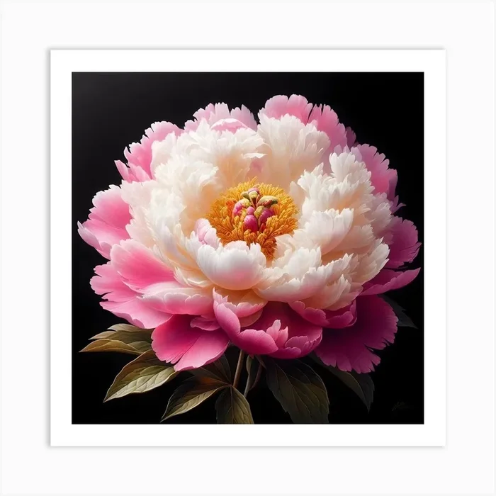 Peony Art PrintL by Larita