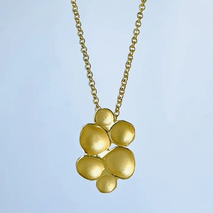 Peony Pendant – Vermeil