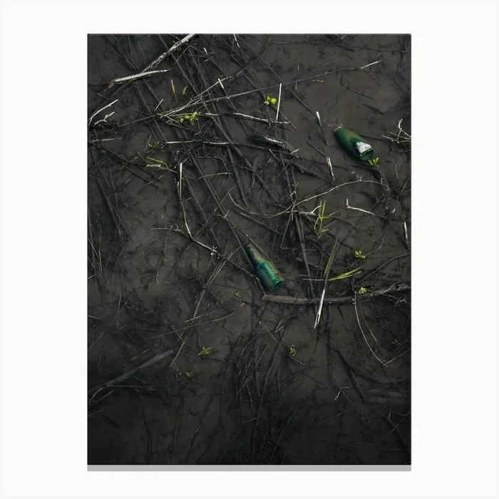 People litter Canvas PrintML by Michael Lomiya