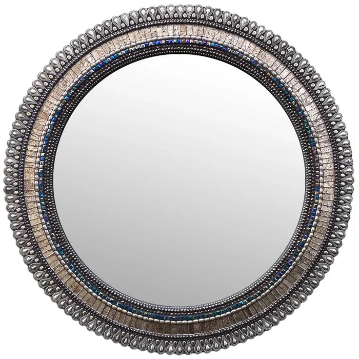 Pewter Drop Mirror – Large