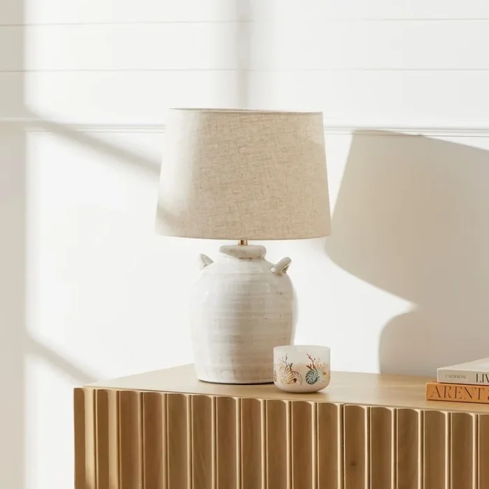 Pompeii Off White Table Light