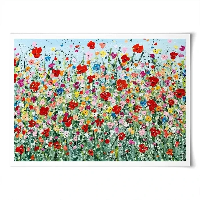 Poppy Flurry Art Print