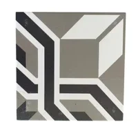 PORCELAIN TILE STELLA ALPINA BLACK MATT 8X8