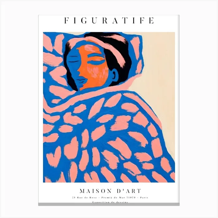 Portrait Figure Gallery Poster Series 2 Canvas Print by The Printable Studio
