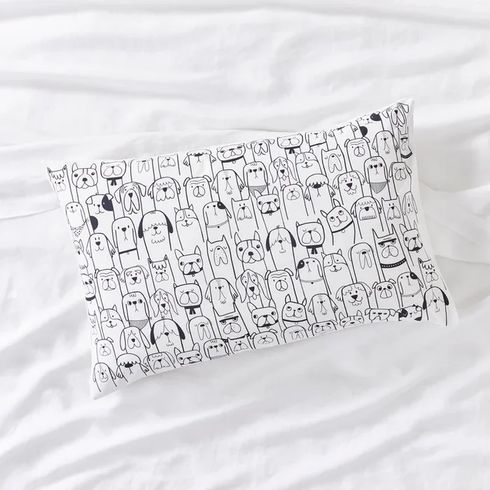 Puppy Text Pillowcase
