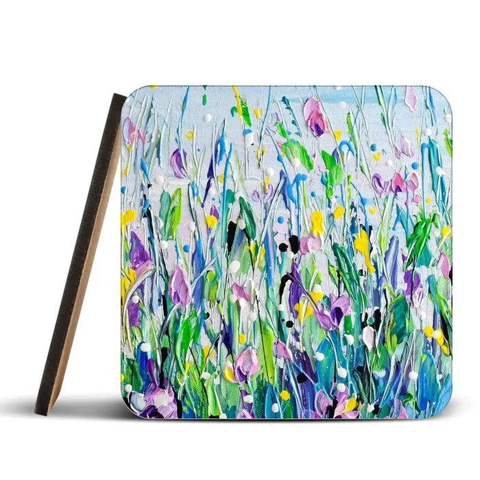 Purple Meadow Coaster Set