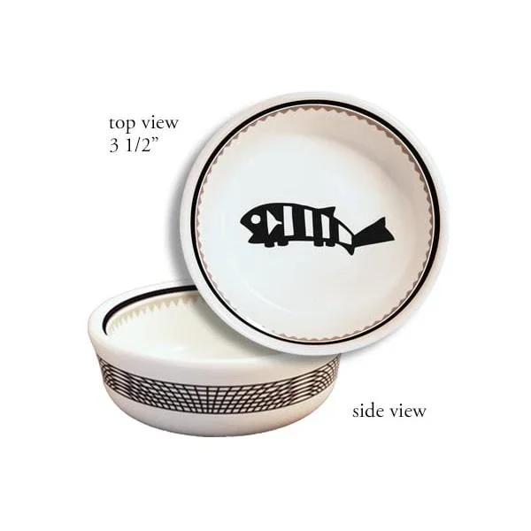 Ramekin – Mimbreño Fish White & Black | Mimbreño