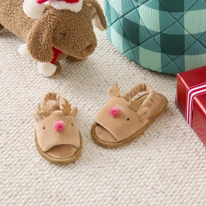 Reindeer Christmas Slippers