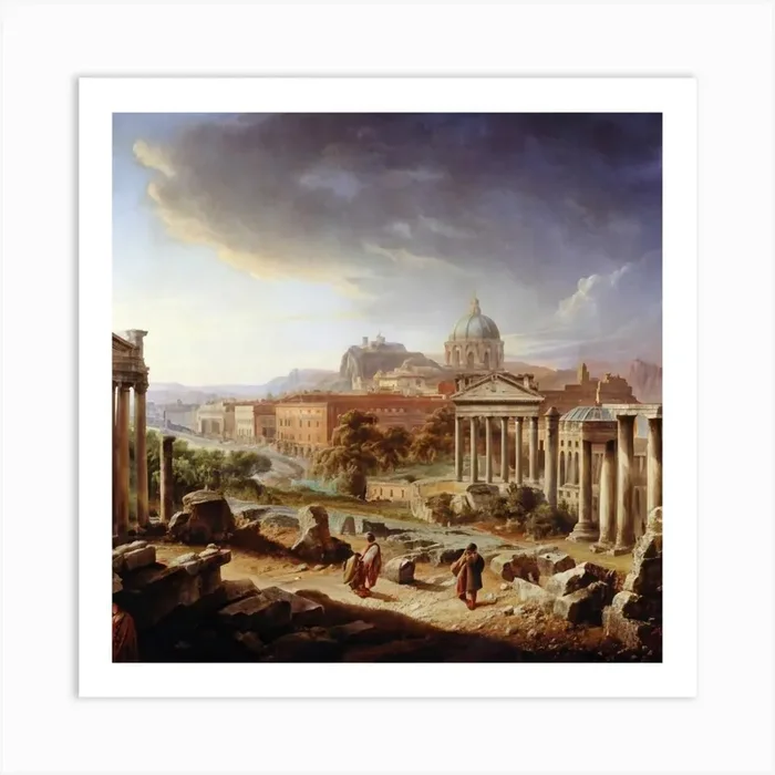 Roman Ruins Art Print by HaithemSoftThreads