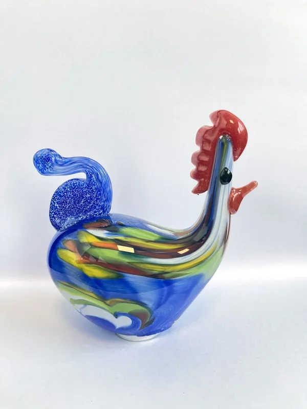 Rooster Garden Stakes – Blue Multi