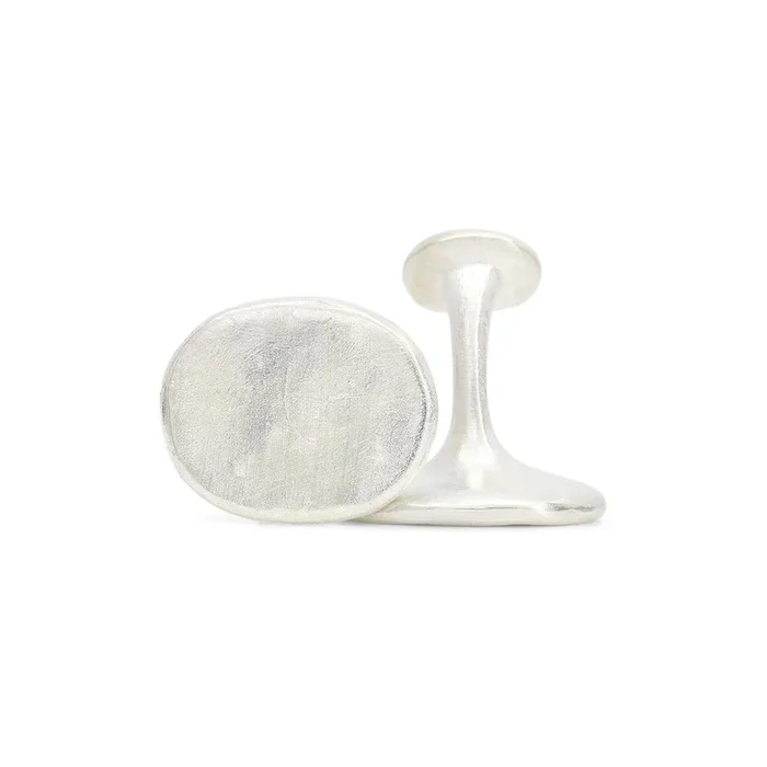 Sculpted Cufflinks – Plain, Without Diamonds