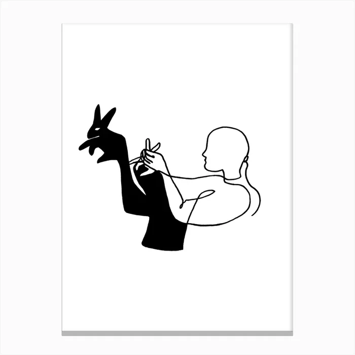 Shadowplay Canvas Print by Julia Hariri