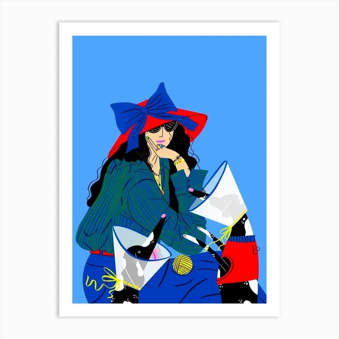 Shady Art Print by Juliana Vido