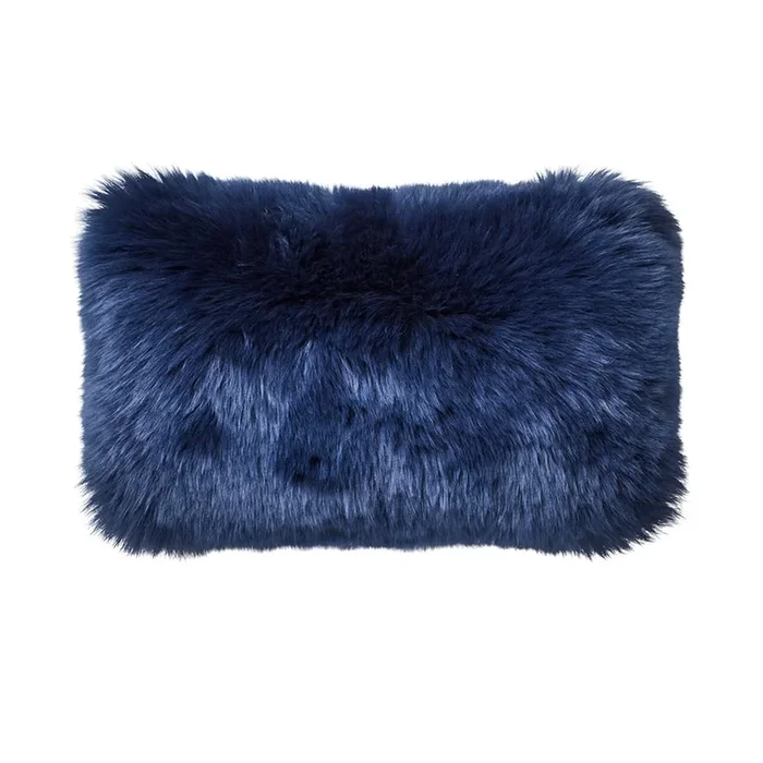Sheepskin Cushion Navy