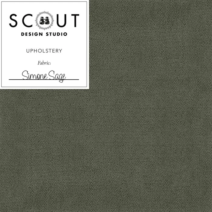 Simone Sage Velvet Fabric Sample