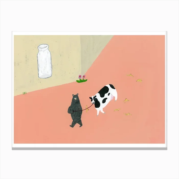 Slip Attention Canvas Print by Hatsuya Kanako