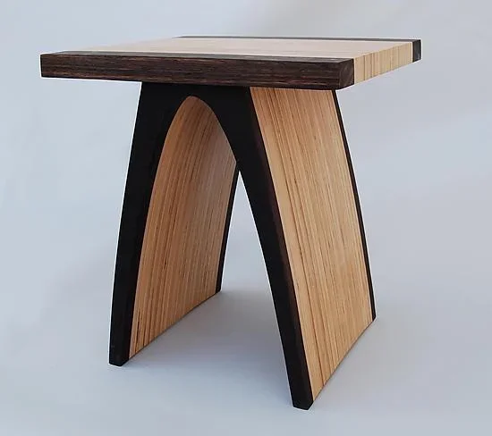 Small Arch End Table – Wenge